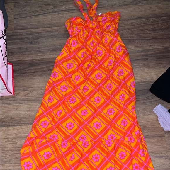 Show Me Your MuMu Dresses & Skirts - Show me your MUMU  Orange and Pink Floral Maxi Dress